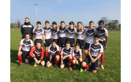 U15 A : une belle victoire et un beau parcours