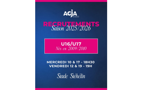 RECRUTEMENTS U16/U17