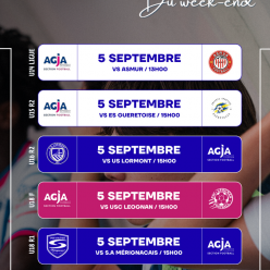 PROGRAMME DU WEEK-END 5/6 SEPT